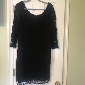 White House Black Market Black Lace Dress
